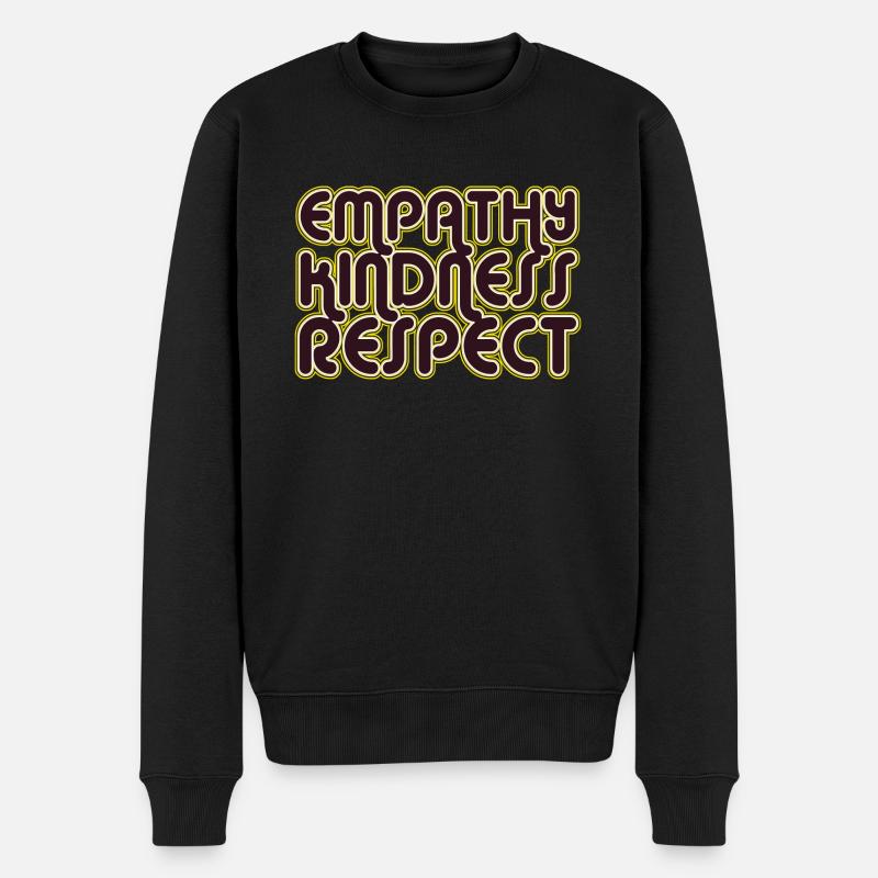 Empathie Bienveillance Respect - Pull Premium bio Homme - noir