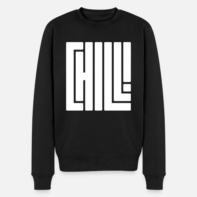 Chill - Männer Premium Bio Pullover - Schwarz