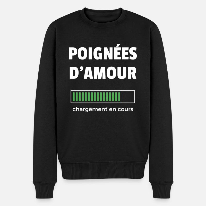 poignées d'amour - Pull Premium bio Homme - noir