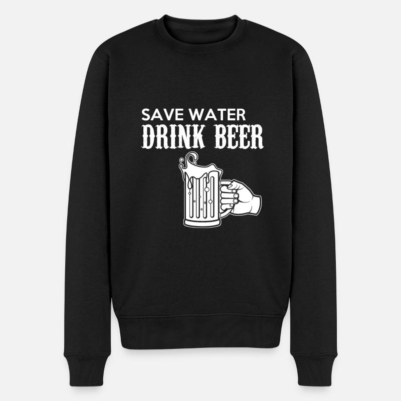 Save water drink beer - Pull Premium bio Homme - noir