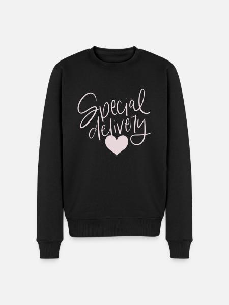 I love you - Männer Premium Bio Pullover - Schwarz