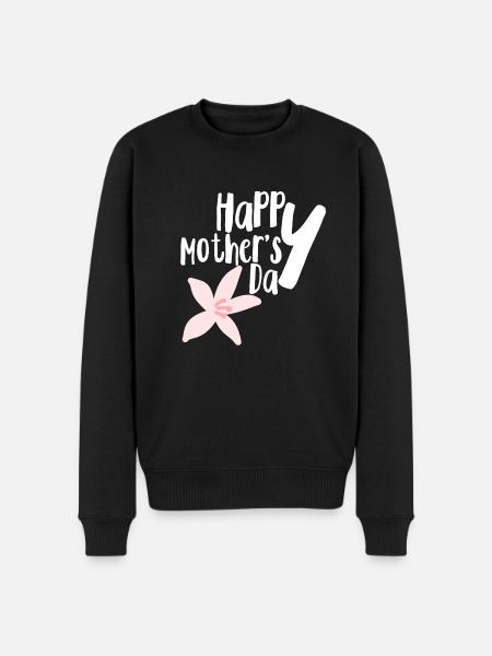 Happy mother's day - Männer Premium Bio Pullover - Schwarz