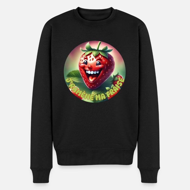 I'm bringing back my strawberry - Men's Premium Organic Jumper - black