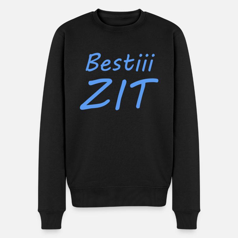 BESTIII ZIT - Männer Premium Bio Pullover - Schwarz