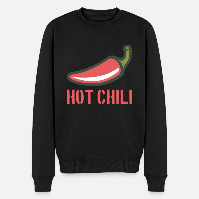 Chili Hot Chili - Pull Premium bio Homme - noir