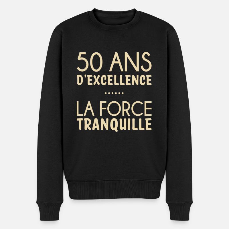 50 ans anniversaire - Pull Premium bio Homme - noir