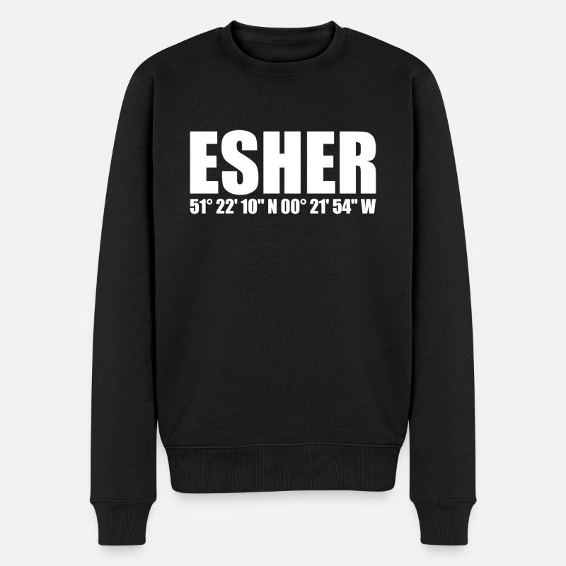 Coordonnées d’Esher - Pull Premium bio Homme - noir