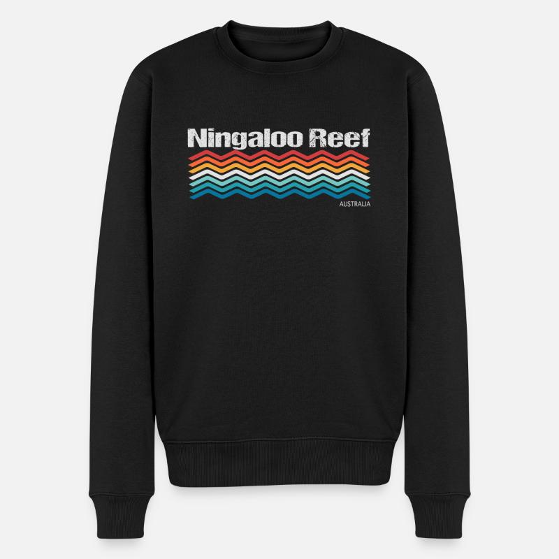 Ningaloo Reef - Australia - Männer Premium Bio Pullover - Schwarz