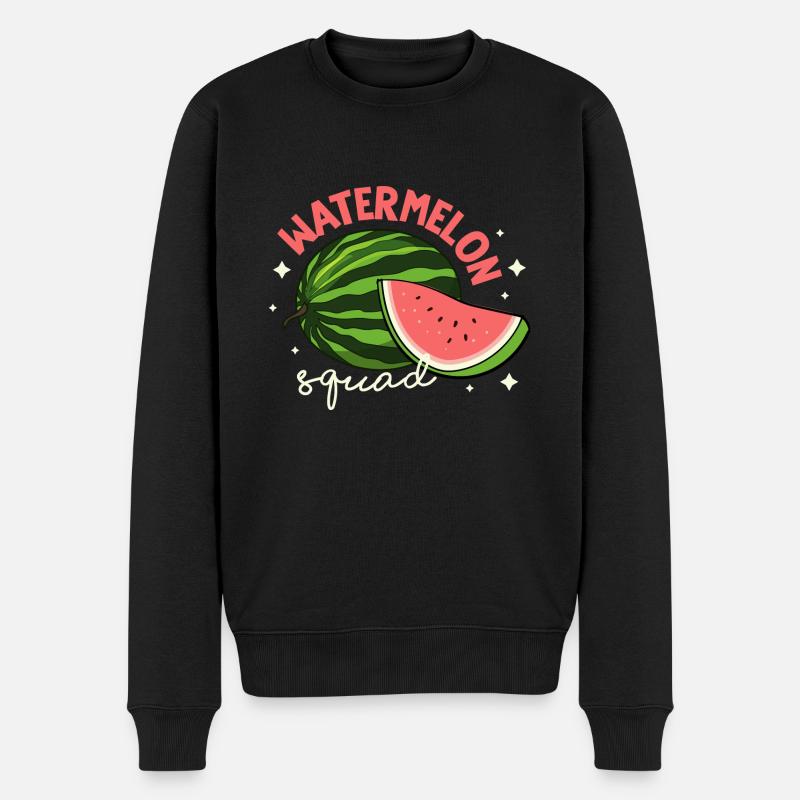 Fruits tropicaux d'été Watermelon Squad - Pull Premium bio Homme - noir