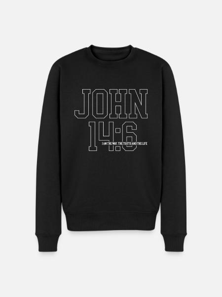 Jesus Christ Bible Verse Christian Faith God - Men's Premium Organic Jumper - black