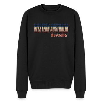 WESTERN AUSTRALIA - Männer Premium Bio Pullover - Schwarz - Vorne - Nico (187cm)