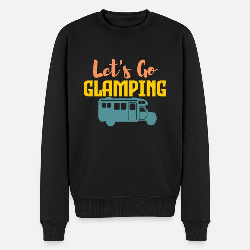 Camping et glamping - Pull Premium bio Homme - noir