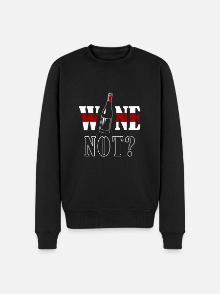 Wine not - Men's Premium Organic Jumper - black