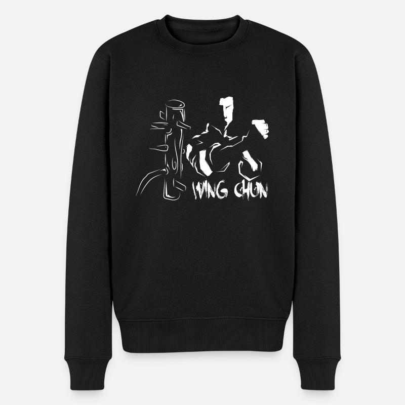 Wing chun Wingtsun - Männer Premium Bio Pullover - Schwarz
