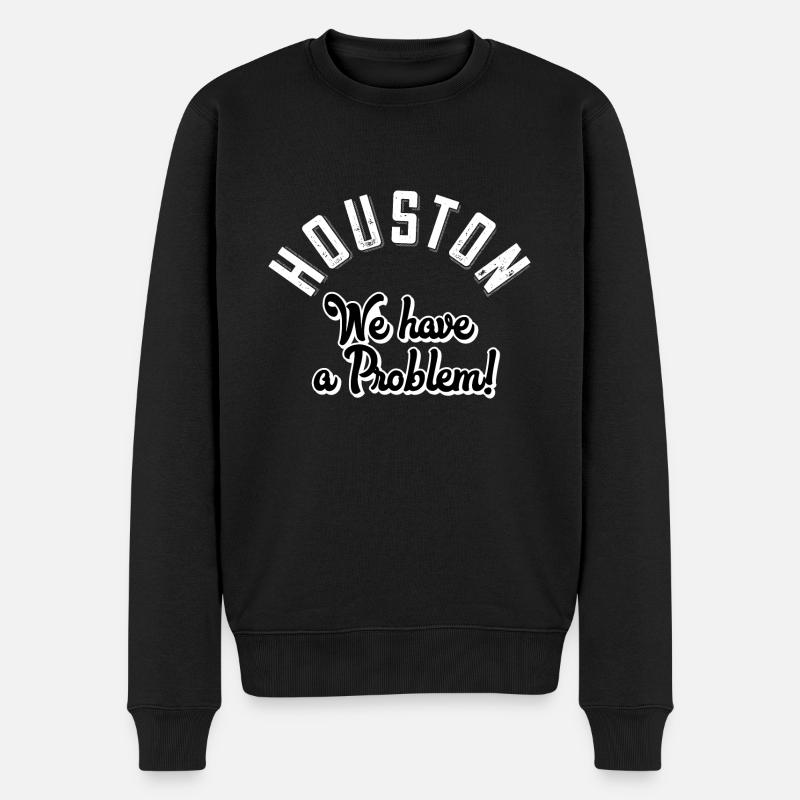 Houston we have a problem - Men's Premium Organic Jumper - black