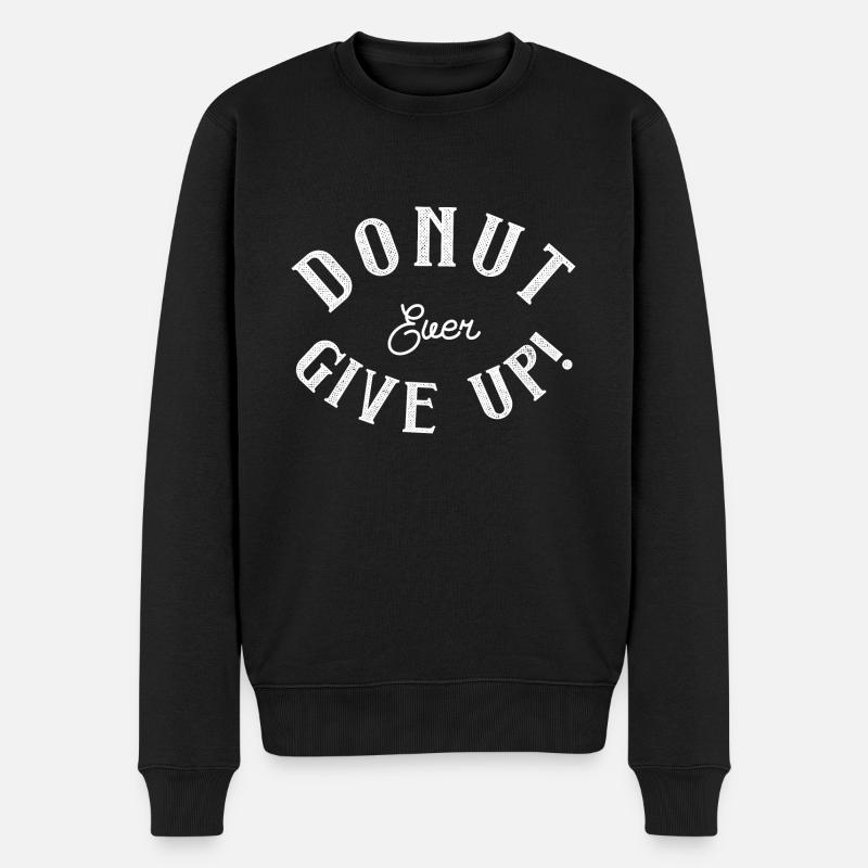 Ne jamais abandonner - Pull Premium bio Homme - noir