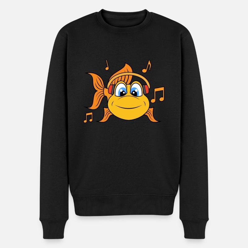 Écouteurs de musique Goldfish Clef - Pull Premium bio Homme - noir