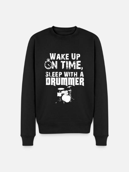 Sleep With A Drummer - Men's Premium Organic Jumper - black