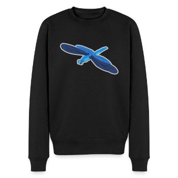 Libelle - Männer Premium Bio Pullover - Schwarz - Vorne - Nico (187cm)