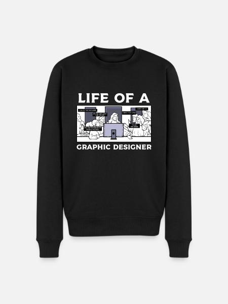 Graphiste designer graphique designer artiste - Pull Premium bio Homme - noir