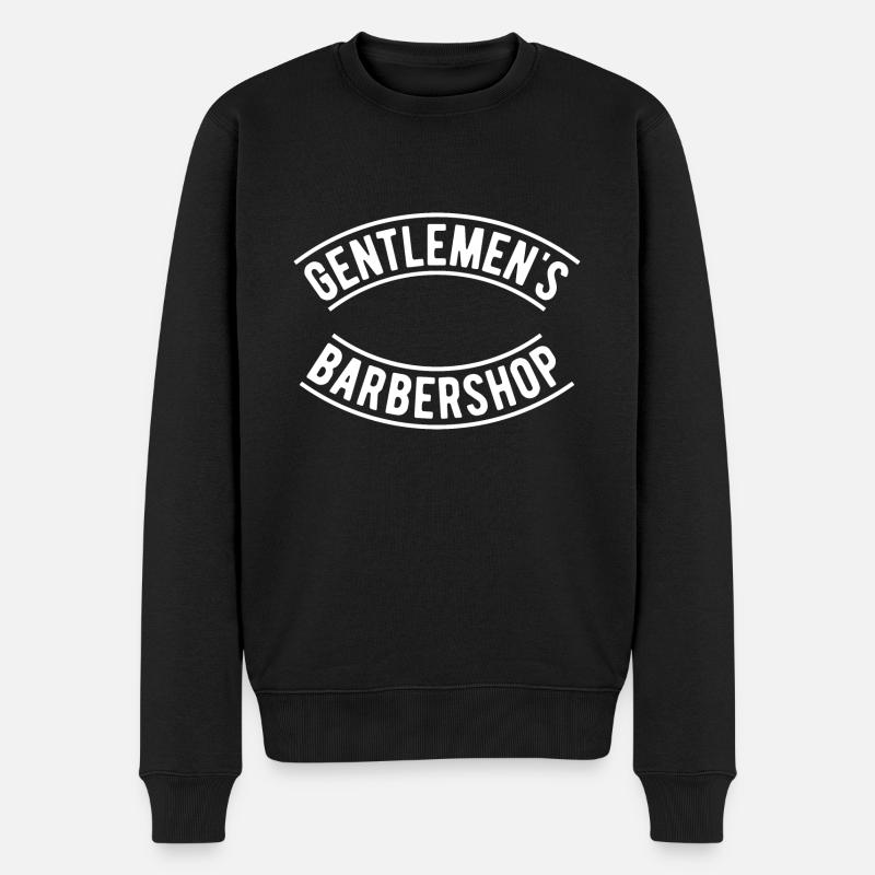 Salon de coiffure pour messieurs - Pull Premium bio Homme - noir