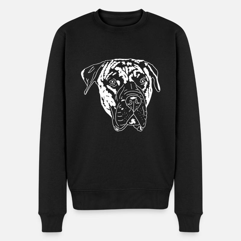 Dogo Canario - Männer Premium Bio Pullover - Schwarz
