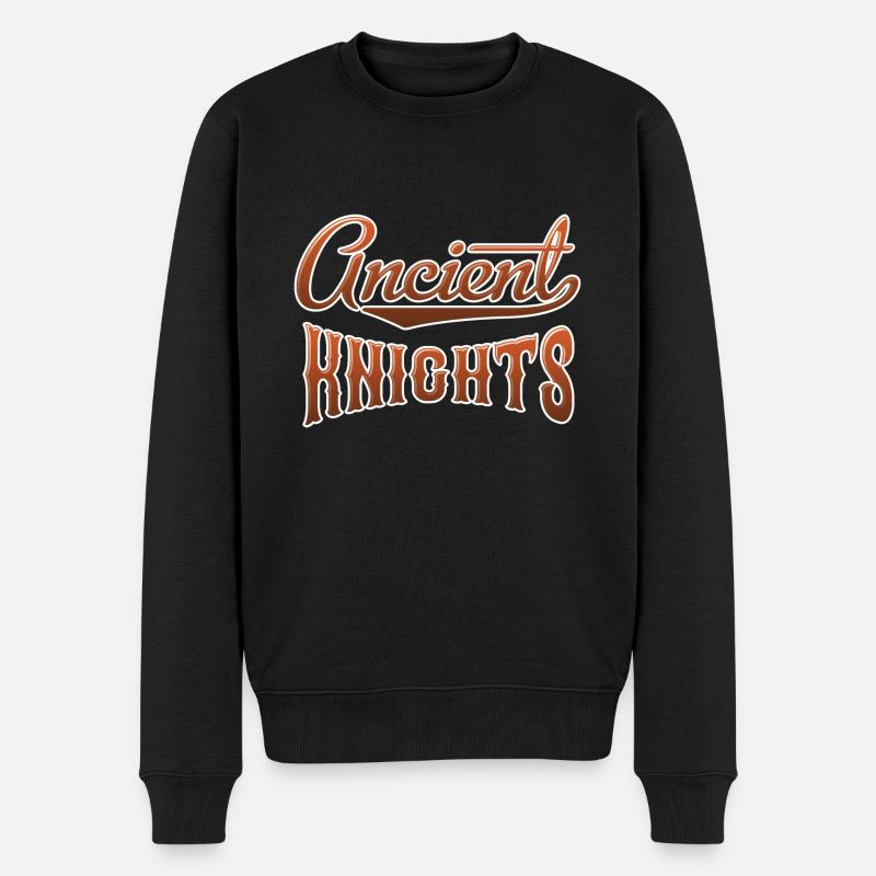Ancient Knights Ritter - Männer Premium Bio Pullover - Schwarz