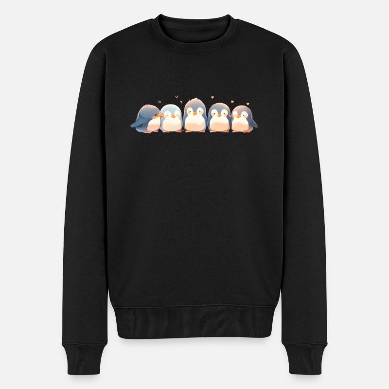 5 Pingouins - Pull Premium bio Homme - noir