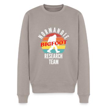 NORMANDIE BIGFOOT RESEARCH TEAM - Pull Premium bio Homme - taupe - Devant - Nico (187cm)