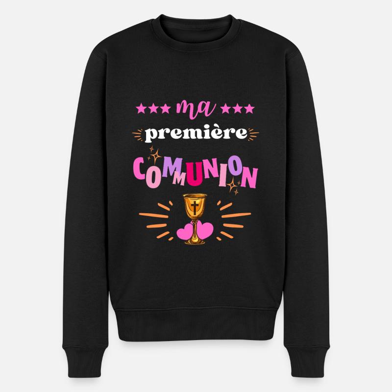 Ma Premiere Communion Fille - Pull Premium bio Homme - noir