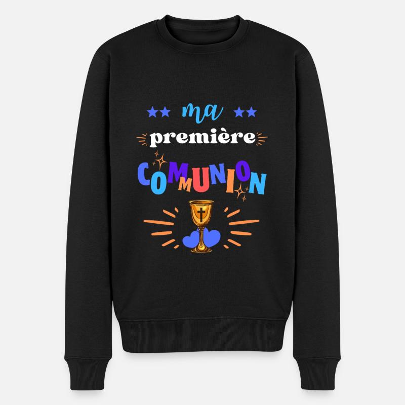 Ma Premiere Communion Garçon - Pull Premium bio Homme - noir