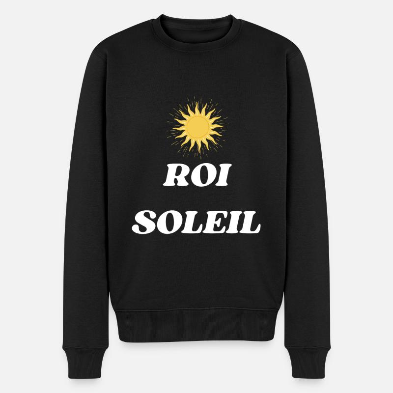 ROI SOLEIL LOUIS XIV - Pull Premium bio Homme - noir