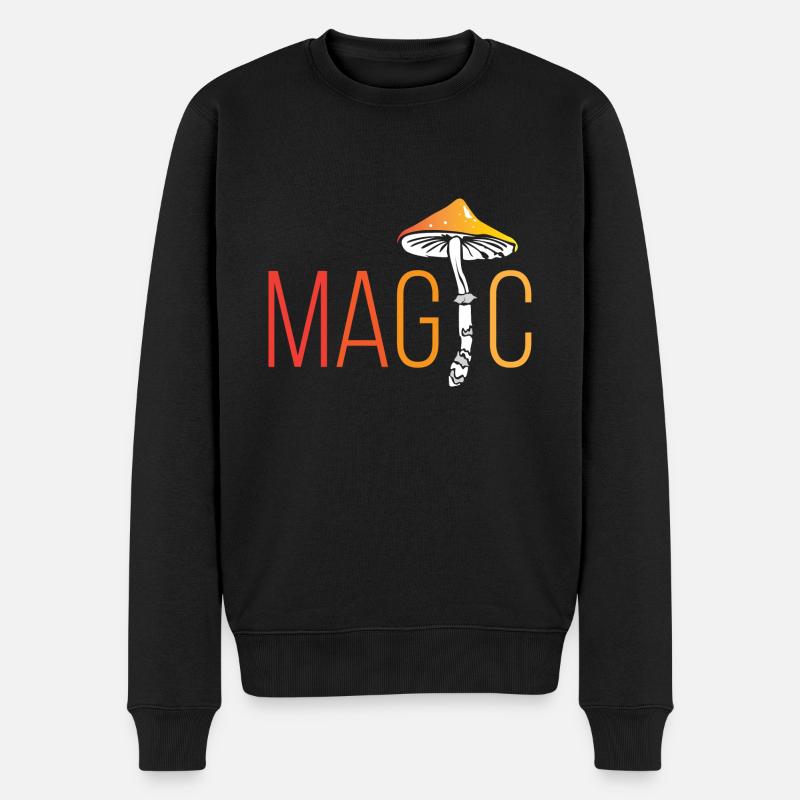 Magic Champignons Champignons Champignons - Pull Premium bio Homme - noir