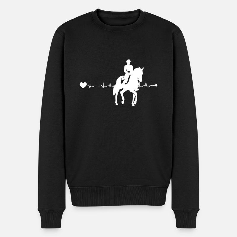 Dressage Heartline - Pull Premium bio Homme - noir