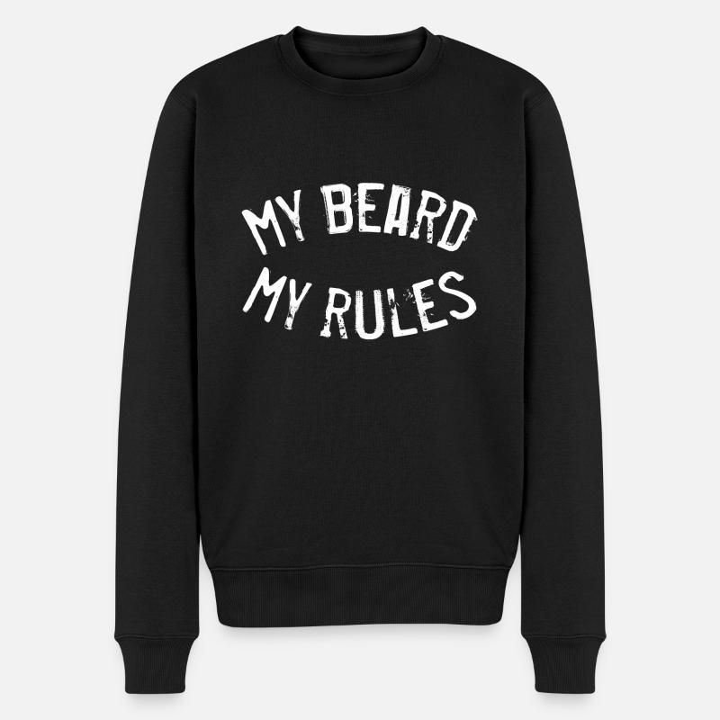 My Beard my Rules - Men's Premium Organic Jumper - black