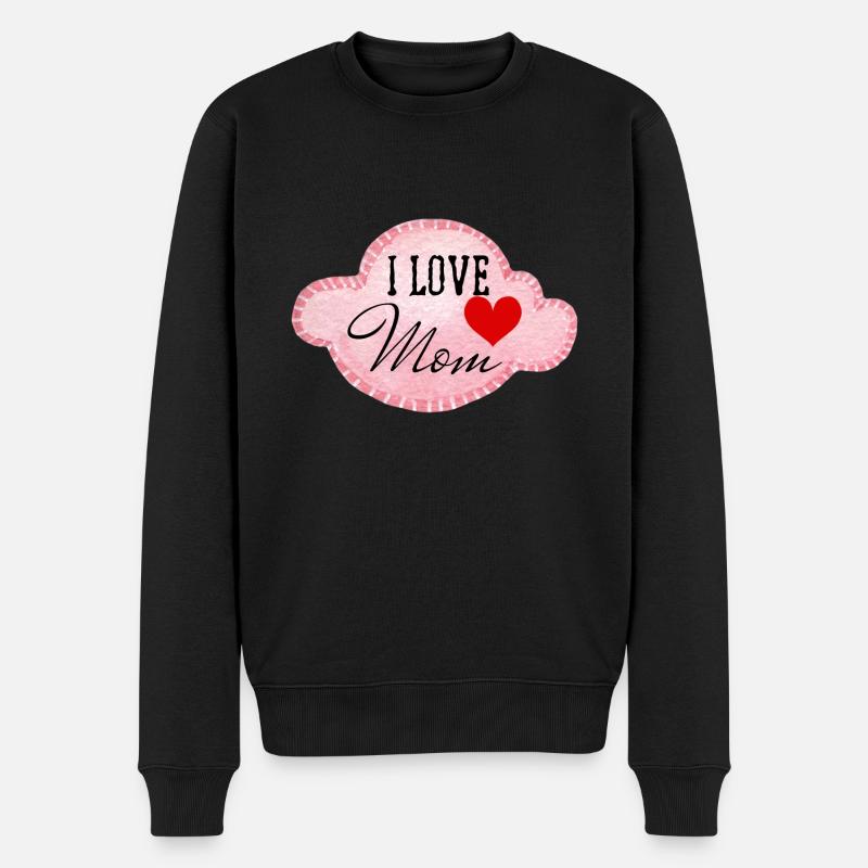 J’aime maman - Pull Premium bio Homme - noir