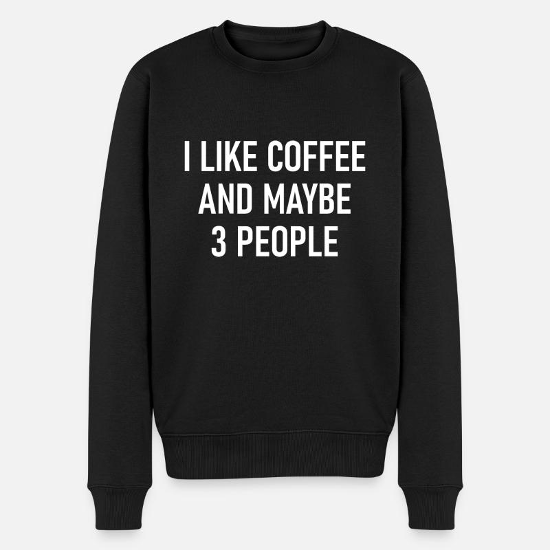 J’aime le café - Pull Premium bio Homme - noir