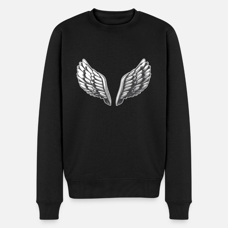 Aile - Pull Premium bio Homme - noir