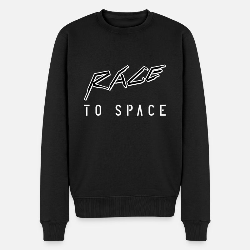 Race to space - Männer Premium Bio Pullover - Schwarz