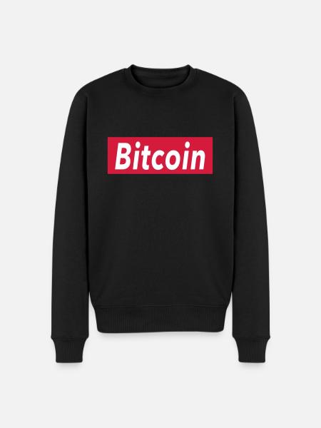 Bitcoin Shirt - Männer Premium Bio Pullover - Schwarz