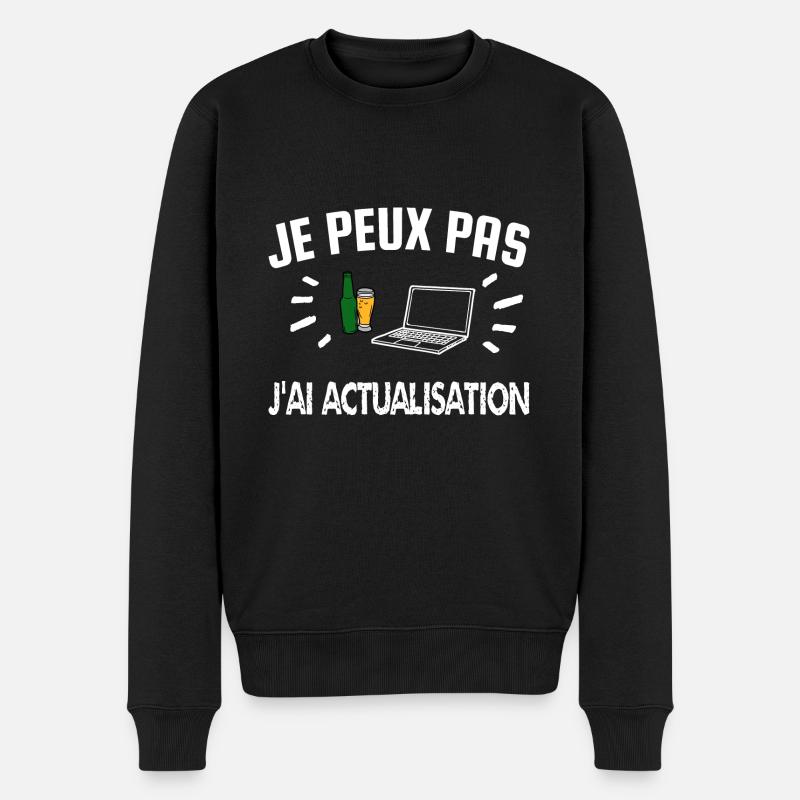 je peux pas j'ai actualisation - Pull Premium bio Homme - noir