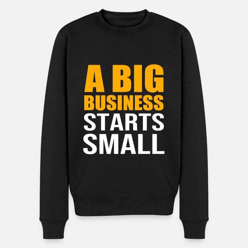 Unternehmer - Männer Premium Bio Pullover - Schwarz