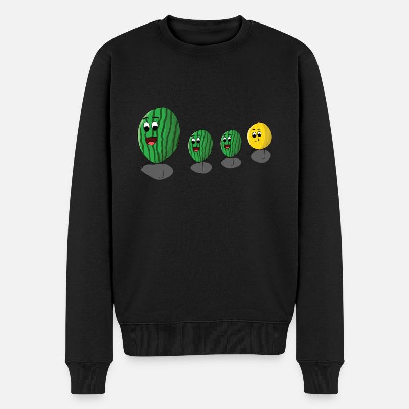 Melons - Pull Premium bio Homme - noir