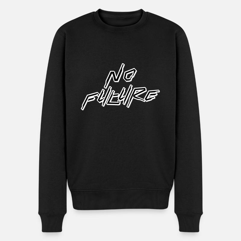 No Future - Männer Premium Bio Pullover - Schwarz
