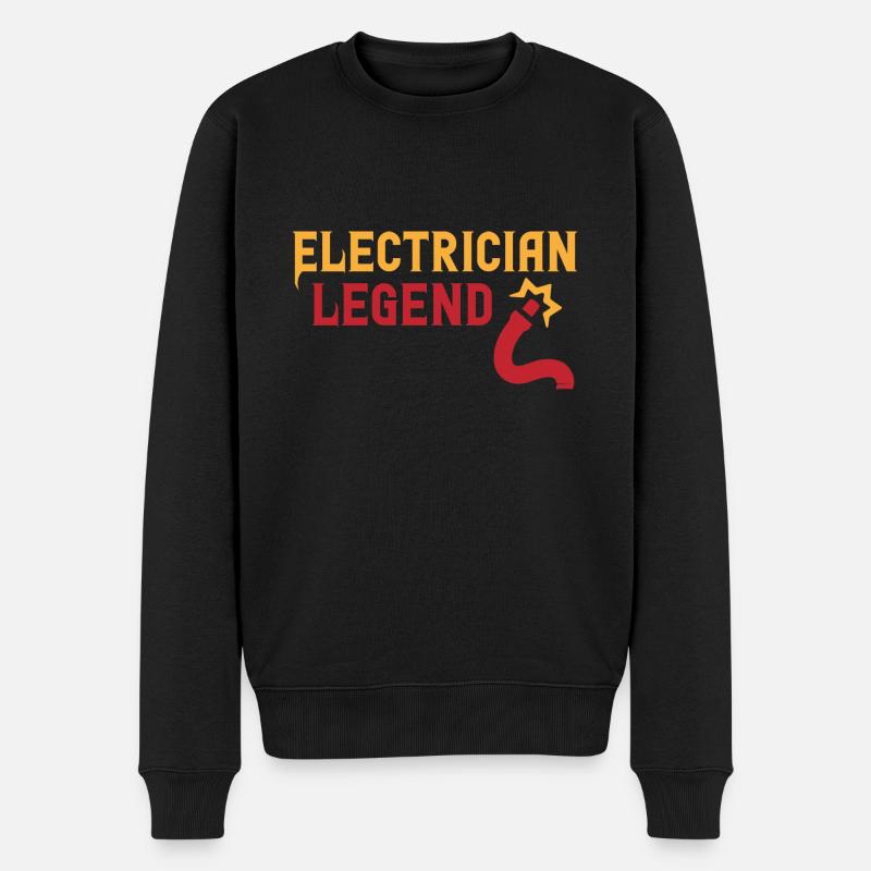 Electrician Legend Circuits électroniques Hobby - Pull Premium bio Homme - noir