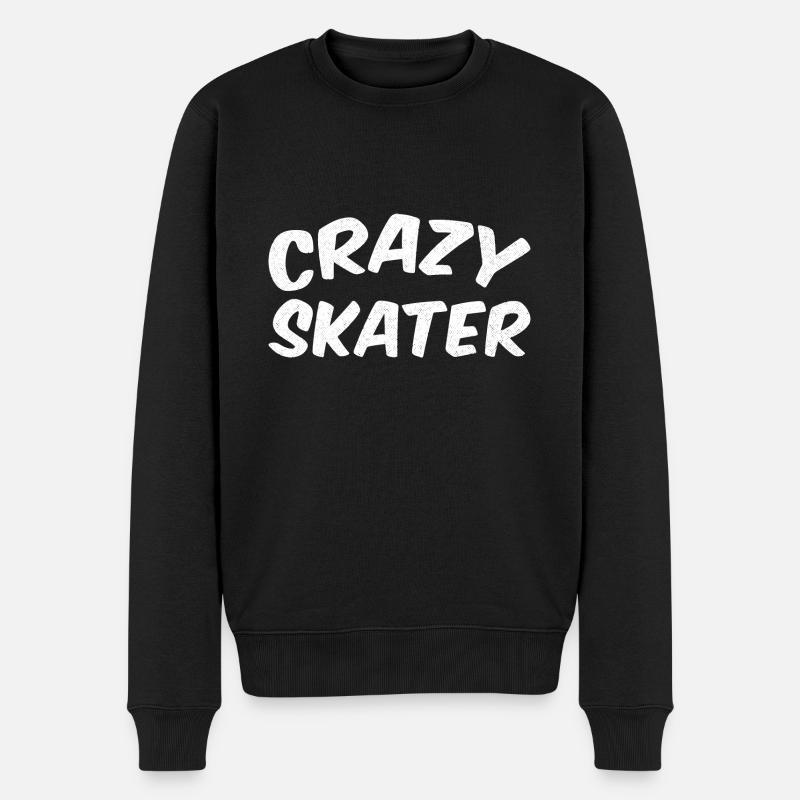 Crazy Skater - Pull Premium bio Homme - noir