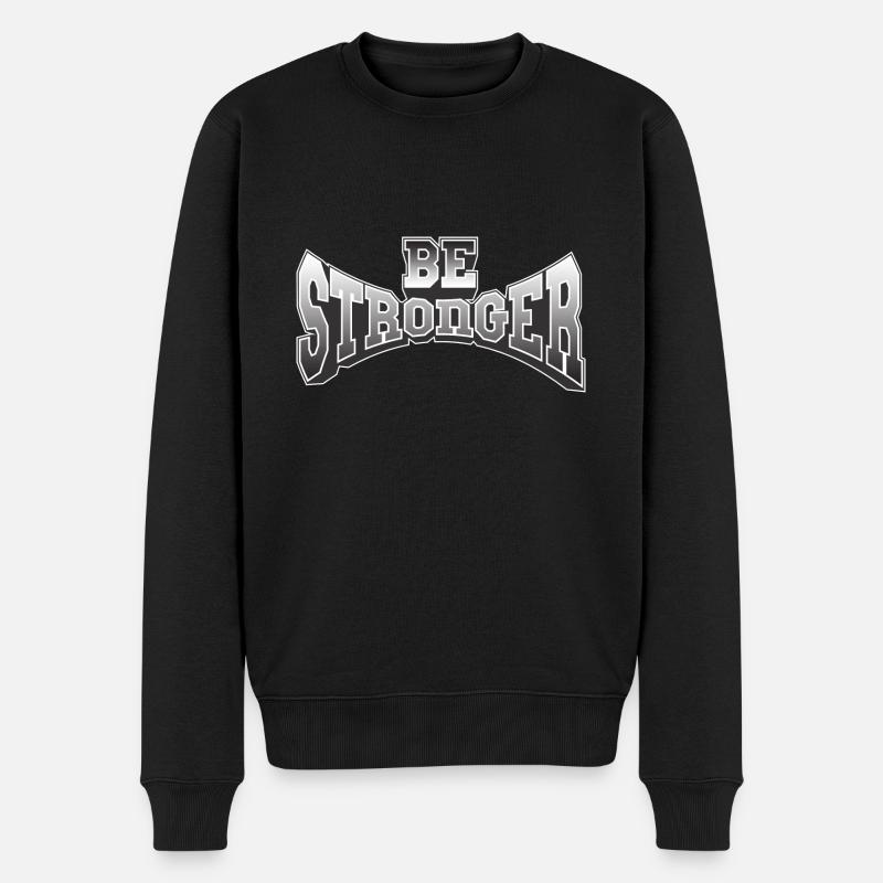 Plus fort - Pull Premium bio Homme - noir