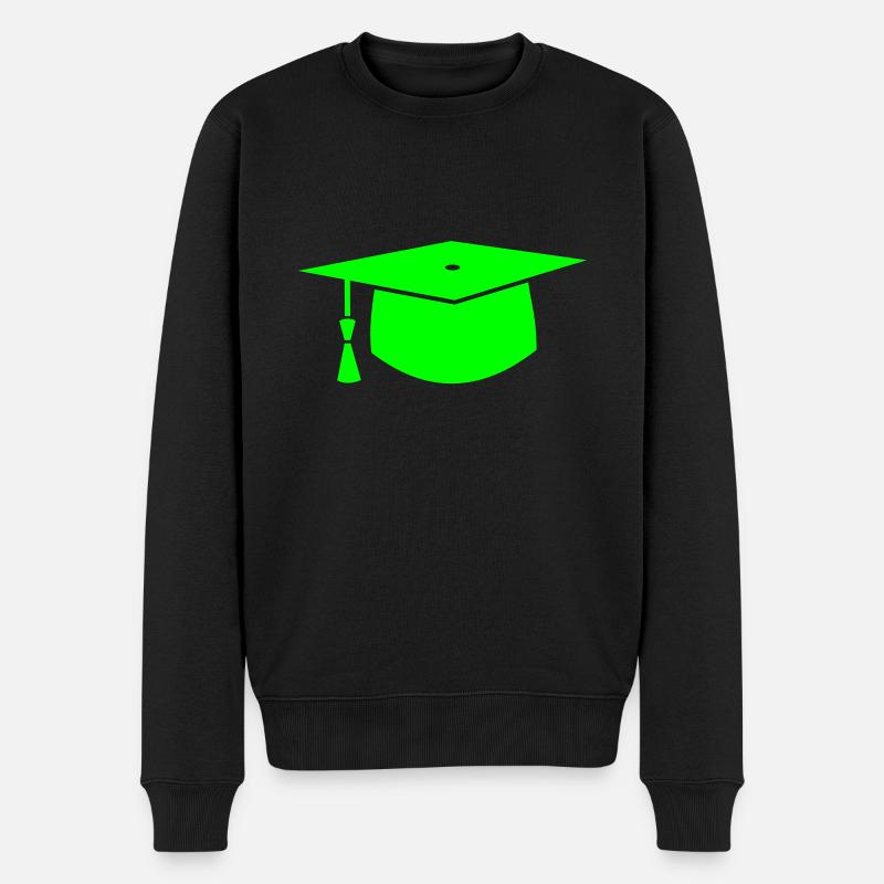 Doktorhut - Männer Premium Bio Pullover - Schwarz