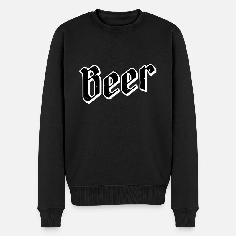Beer - Männer Premium Bio Pullover - Schwarz