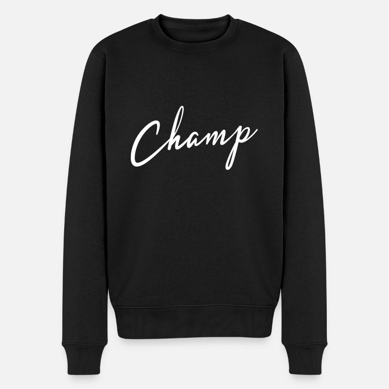 Champ - Männer Premium Bio Pullover - Schwarz